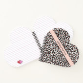 バラ金ゴールドブラックレオパードプリントトレンディーシックハート ノートブック (内部)