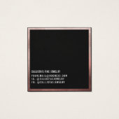 バラ金ゴールドブラックロ縁どゴイヤリングディスプレイカード (裏面)