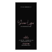 バラ金ゴールドブラック美しい価格リスト ラックカード (裏面)