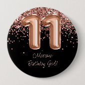 バラ金ゴールドブラック11thバースデーパーティー 缶バッジ (正面)