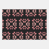 バラ金ゴールドブラック ラッピングペーパーシート (正面2)