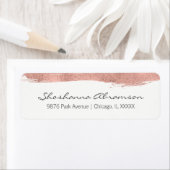 バラ金ゴールドブラッシュストロークバルミツワー住所 シール (インサイチュ)