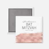 バラ金ゴールドブラッシュストロークバルミツワー磁石 マグネット (正面/裏面)