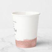 バラ金ゴールドブラッシュストロークバルミツワー紙カップ 紙コップ (左)