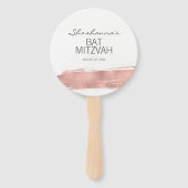 バラ金ゴールドブラッシュストロークバルミツワー ハンドファン (裏面)