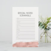 バラ金ゴールドブラッシュストロークブライダルワードスクランブルゲーム (スタンド正面)