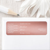 バラ金ゴールドブランド名製品JAR製品ラベル ラベル (インサイチュ)