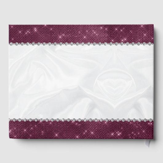 バラ金ゴールドブルガンディスパークルグラムキンセアニラ ゲストブック (裏面)