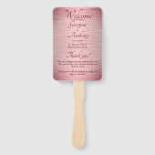 バラ金ゴールドブルグンディ結婚の式典計画 ハンドファン (正面)