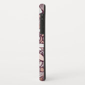 バラ金ゴールドブルゴーニュフローライラストレーションパターン Case-Mate iPhoneケース (裏面/左)