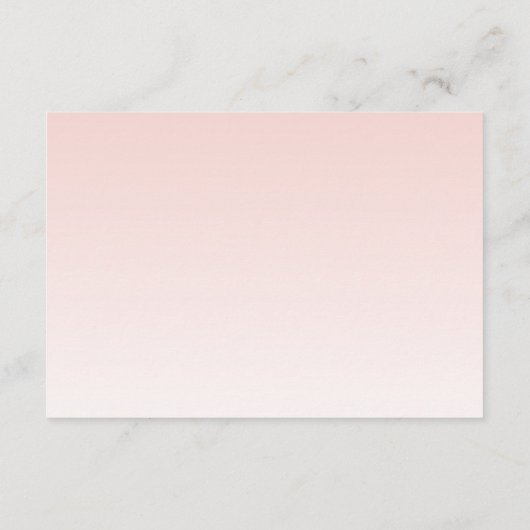 バラ金ゴールドブルゴーニュフローラ結婚式レセプション詳細 エンクロージャーカード (裏面)