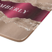 バラ金ゴールドブルゴーニュ石灰の大理石名 カッティングボード (角)