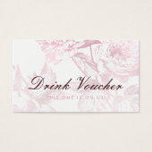 バラ金ゴールドブルゴーニュ結婚フローラの飲料券 (正面)