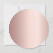 バラ金ゴールドブルゴーニュ花模様結婚のメニューカード 招待状 (裏面)