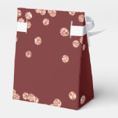 バラ金ゴールドブルゴーニュ70誕生日サンキュー紙吹雪 フェイバーボックス (裏面サイド)