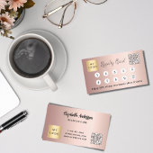 バラ金ゴールドブルーザーqrコード企業のロゴ ロイヤリティカード