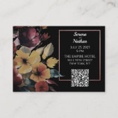 バラ金ゴールドブーケQRコード結婚の詳細 エンクロージャーカード (裏面)