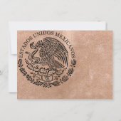 バラ金ゴールドプエルタ結婚バラルタの写真ありがとう サンキューカード (裏面)