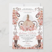 バラ金ゴールドプリンセスドレス&ブーツキンセアニラ 招待状 (正面)