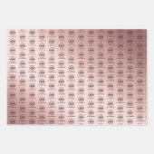 バラ金ゴールドプロモーションのビジネスロゴ ラッピングペーパーシート (正面3)