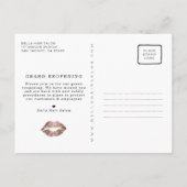 バラ金ゴールドヘアサロングランドリオープニングコビデセーフティ ポストカード (裏面)