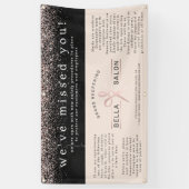 バラ金ゴールドヘアサロングランドリオープニングコビデセーフティ 横断幕 (縦)