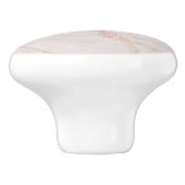 バラ金ゴールドベイン赤面ピンクマーブル セラミックノブ (側面)