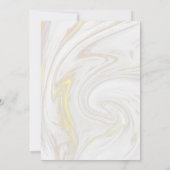 バラ金ゴールドベビーガールシャワー |振りかける 招待状 (裏面)