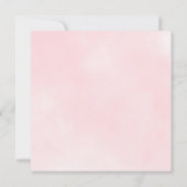 バラ金ゴールドベビーガールシャワー | Springle Greenery 招待状 (裏面)