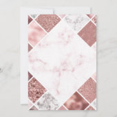 バラ金ゴールドベビーシャワー招待状 招待状 (裏面)