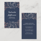 バラ金ゴールドベビーズブレスフローラヴィンテージ 名刺 (正面/裏面)