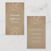 バラ金ゴールドベビーズブレスフローラヴィンテージ 名刺 (正面/裏面)