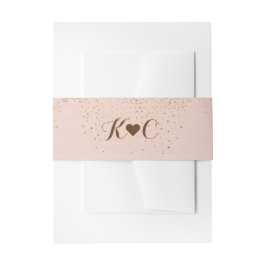 バラ金ゴールドベリーバンド結婚式招待状 招待状ベリーバンド