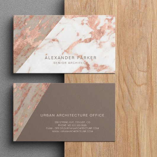 バラ金ゴールドベール大理石建築事務所 名刺