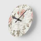 バラ金ゴールドペンダントウォッチ ラウンド壁時計 (傾斜)