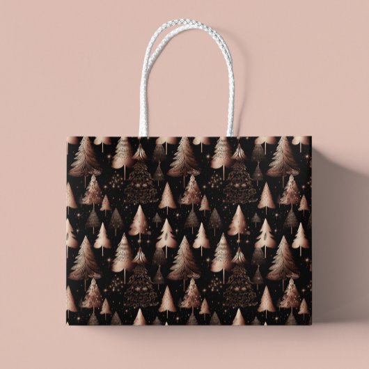 バラ金ゴールドホリデーメタリックツリーズ ラージペーパーバッグ