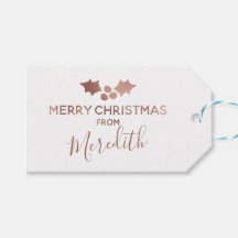 バラ金ゴールドホリーホワイトメリークリスマスfrom Name