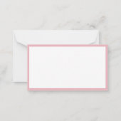 バラ金ゴールドホワイトシンプルテンプレートエレガント ノートカード (裏面)