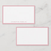 バラ金ゴールドホワイトシンプルテンプレートエレガント ノートカード (正面/裏面)