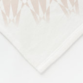 バラ金ゴールドホワイトタートルマンダラ フリースブランケット (角)