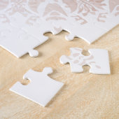 バラ金ゴールドホワイトダマスク曼荼羅 ジグソーパズル (側面)