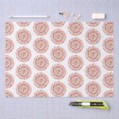 バラ金ゴールドホワイトペパーミントクリスマス 薄葉紙 (クラフト)