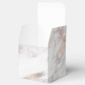 バラ金ゴールドホワイトマーブルエレガントモダンテンプレート フェイバーボックス (オープン)