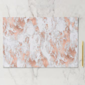 バラ金ゴールドホワイトマーブルパターン ペーパーパッド (インサイチュ)
