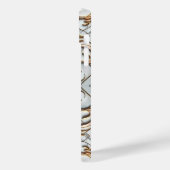 バラ金ゴールドホワイトマーブルラグジュアリーグラム Case-Mate iPhoneケース (裏面 / 左)