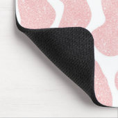 バラ金ゴールドホワイトラージカウスポットアニマルプリント マウスパッド (コーナー)