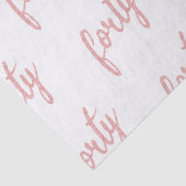 バラ金ゴールドホワイト40誕生日パーティーグリッター"40" 薄葉紙 (詳細)