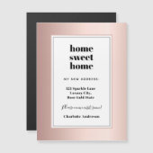 バラ金ゴールドホーム甘いホームムービングカードマグネット (正面/裏面)