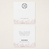 バラ金ゴールドボタニカルロカスタムゴのイヤリングディスプレイ (正面&裏面)