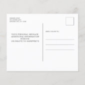 バラ金ゴールドポープリント予算結婚のはがき (裏面)